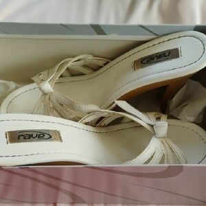 Rave Women's Cream Strappy Heels
